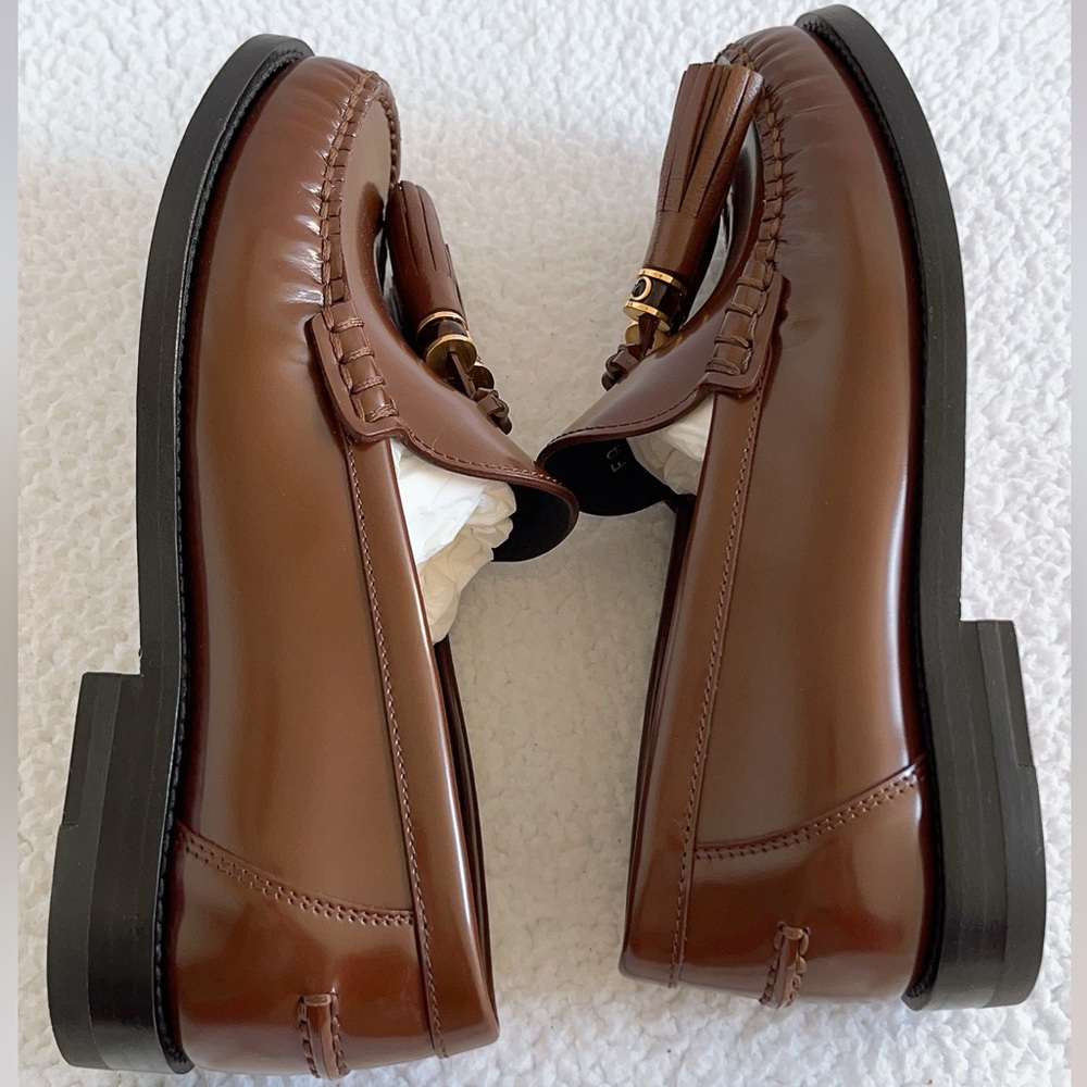 Authentic Dior Women's D-Academy Leather Loafers - Picture 14 of 16